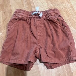 Toddler Boy Rust Shorts
